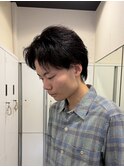 メンズパーマ/フェザーパーマ/刈り上げセンターパート/茅ヶ崎