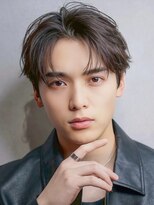 MEN'S HAIR BLEACHi 岐阜柳津店【メンズ ヘア ブリーチ】【4月29日オープン(予定)】 《BLEACHi》シースルーセンターパート【numberA.×BLEACHi】