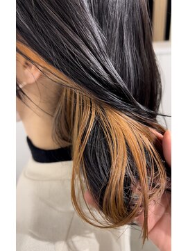 ワースホワイル(WORTH WHILE) クラゲヘアーオリーブグレーココアベージュインナーブリーチ