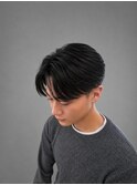 メンズセンターパート