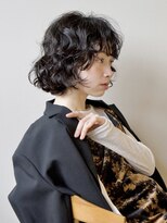 トマト(TOMTO) 【RYOHEI】強めのボブパーマ_コテ巻き風_顔周り_20代30代40代