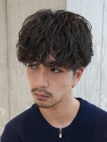 フィフス 大分(fifth)&nbsp;大分シャドウパーマメンズカットラウンドマッシュツーブロック