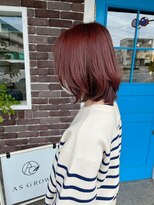 アズグロウ エクラ(AS GROW 'eclat) 美髪イメチェンレイヤーカット×ピンクベージュ3/30