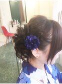 ☆シニヨン　アップ　浴衣☆