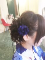☆シニヨン　アップ　浴衣☆