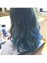 リルトヘアー(Lilt hair)&nbsp;オリーブブルー→ブルーサファイアのグラデーション☆