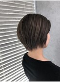 ショートグラ×ナチュラルグレー