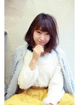 トヌコア ルア 下北沢店(TONUKOA RUA) 【TonukoaRua】小顔に見える!ピンクベージュのワンカールボブ☆