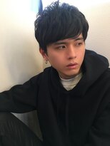 ソフトツーブロック 束感グランジマッシュショートレイヤー