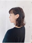【RICCA aya】切りっぱなしボブパーマ