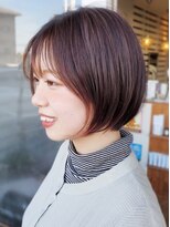 ヘアドレス ルチュラ(Hair dress LucuLa) 【ルチュラ松島】丸ミニショートボブ×インナーサーモンピンク
