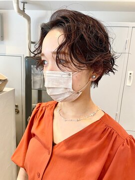 ベンジー 蔵前ii店(benji) 【benji 蔵前】オレンジブラウン×ショートパーマ◎ 蔵前/パーマ