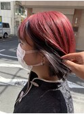 ワインレッド×ブラックボブ[錦糸町/錦糸町ブリーチ]