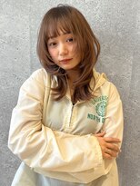 アース 三軒茶屋店(HAIR&MAKE EARTH) 三軒茶屋_レディース_セミロング_レイヤー_顔まわり_ベージュ