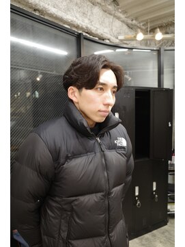 スレイ 西宮(SLAY) 波巻きハイライトアップバングツーブロックマッシュ