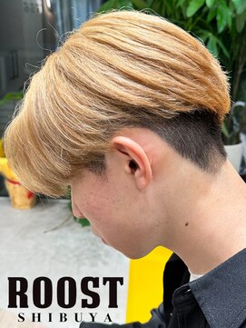 ルースト 渋谷店(ROOST) センターパート×ミルクティーベージュ