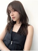 レイヤーカット白髪ぼかしハイライトダブルカラーインナーカラー