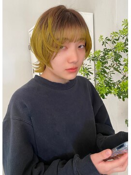 フェリア 緑地公園(FERIA) ◯ショートウルフ×yellow◯