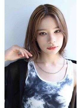 モコ(MOCO) ナチュラルな空気感のAラインミディ