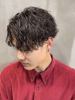 メンズヘアセンス 渋谷(MEN'S HAIR SENSE)&nbsp;【お客様メンズヘア】波巻きセンターパート［渋谷駅/メンズ］