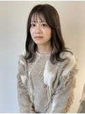 《SoSo》インナーカラー×シースルーバング