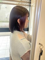 スタイル 成城学園前(STYLE) ピアスカラー ピンクインナーカラー ブリーチ1回