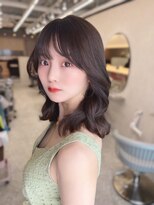 ラルム 新宿(LARME SHINJUKU)&nbsp;ミニウルフレイヤーカット顔周り前髪韓国/髪質改善/新宿/西新宿