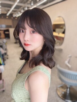 ラルム 新宿(LARME SHINJUKU) ミニウルフレイヤーカット顔周り前髪韓国/髪質改善/新宿/西新宿