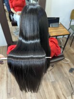 オルクドゥ(Orque deux)&nbsp;艶感髪質改善カラーブラウンブラックロングレイヤーカット