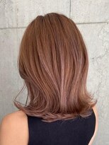 アールヘアーデザイン 千種(r hair design)&nbsp;サラツヤロングベージュカラーブリーチしない透明感カラー