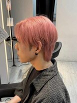 インク サカエ(inq sakae) メンズ/ダブルカラー/ピンク/ショートウルフ