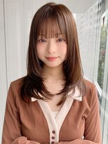 エトラ 渋谷店(etora) 小顔前髪 レイヤーカット デザインカラー フェイスフレーミング"