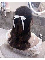 ヘア サロン クラン ソア 心斎橋店(hair salon clan soar) ハーフアップ【クランソア】ヘアメ/ヘアセット/心斎橋  