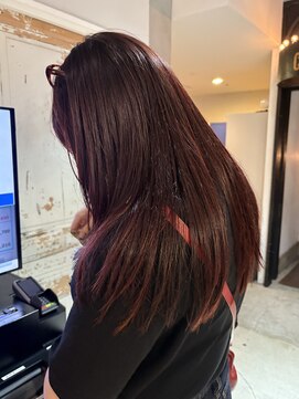 ノラ ヘアーサロン(NORA HAIR SALON) ブリーチなしでできるオレンジブラウンレッドブラウンカラー
