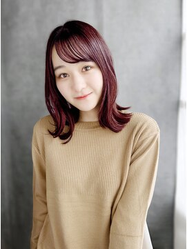 シャンティ 目白(SHANTi) ミディアム×ボルドーカラー