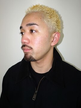 ルックグッドストア(LOOK GOOD STORE) メンズカットアップバングハイトーンブリーチスパイキーショート