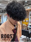 MEN’S HAIR/波巻ツイストスパイラル/フェザーパーマ/眉毛/渋谷