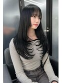 姫カットザクザクレイヤーカット 【韓国ヘア 大阪 梅田】