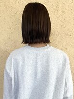 プリモ ココ 鍋島店(Primo coco.)&nbsp;ショートボブ 外ハネボブ 顔周りカット ダークブラウン 20代