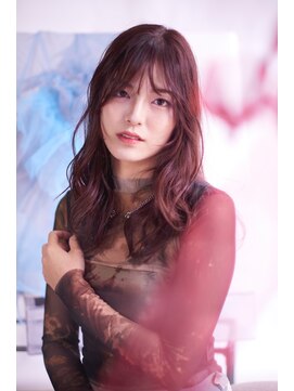 サラビューティーサイト 志免店(SARA Beauty Sight) 【志免】韓国風レイヤー/コテ巻き風パーマ/チェリーピンク