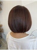 髪質改善カラー×ナチュラルボブ艶髪美髪似合わせ小顔