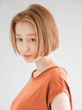 アース 沖縄泡瀬店(HAIR&MAKE EARTH) 切りっぱなしミニボブスタイル