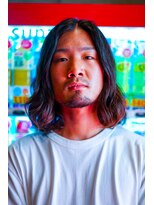 クロムトウキョウ ザ バーバー 新宿本店(CHROM TOKYO the Barber)&nbsp;★セクシーなロングヘア★2WAY変形マンバン