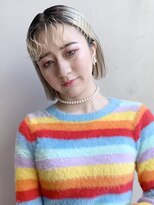 アルバム 銀座(ALBUM GINZA)&nbsp;ピンアレンジボブ_くびれミディイヤリングカラー_8438