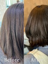 アークスヘアー&nbsp;大人かわいい小顔☆無造作カール×前下がりフェミニンボブ