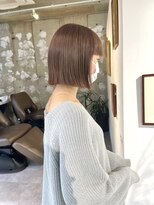 ノーム(norm) 切りっぱなしボブ×ラテカラー