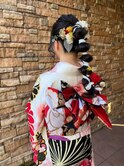 振袖着付けヘアアレンジメイク