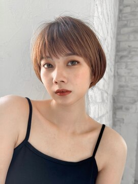 ジョエミバイアンアミ(joemi by Un ami) 【joemi】大人ガーリーチョコレートナチュラルショート(小倉太郎