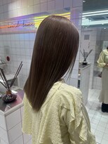 ロンドルーチェ 心斎橋(Lond luce)&nbsp;ダークアッシュ/ミディアムレイヤーカット［髪質改善/縮毛矯正］