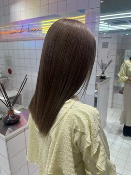 ロンドルーチェ 心斎橋(Lond luce) ダークアッシュ/ミディアムレイヤーカット［髪質改善/縮毛矯正］